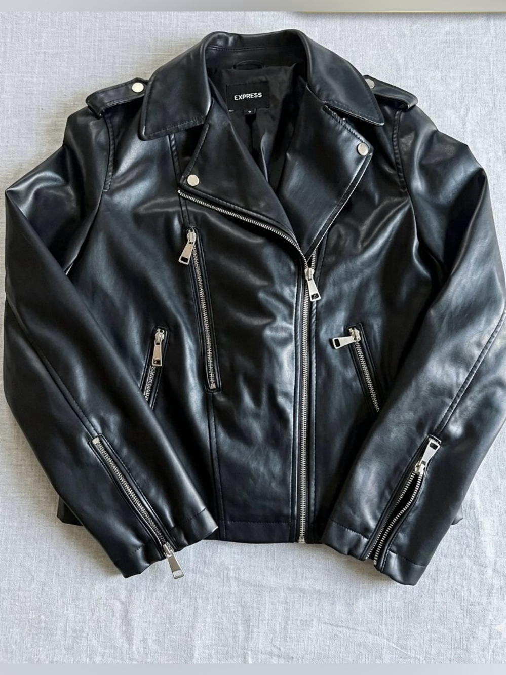 EXPRESS Soft Faux Leather Moto Jacket | Women’s S